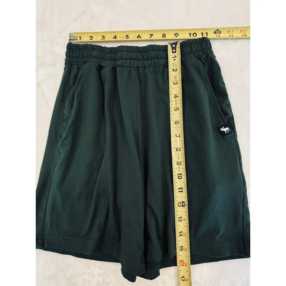 Abercrombie Kids Active Shorts Girls 11/12 Dark Green Elastic Waist Pockets